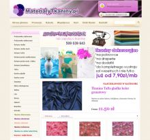 Sklep internetowy www.materialytkaniny.pl